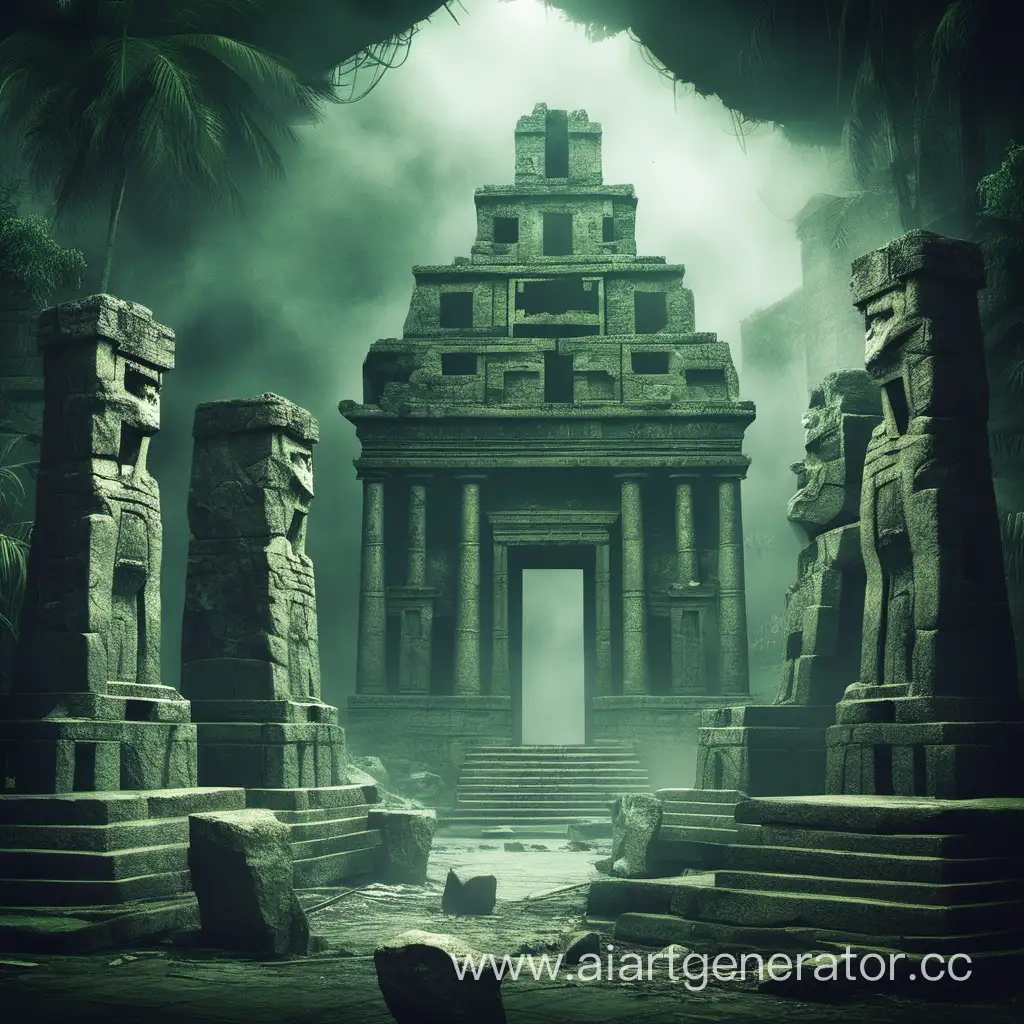 Mystical-Ruins-of-a-Lost-City-Unveiled-in-Enchanting-Twilight