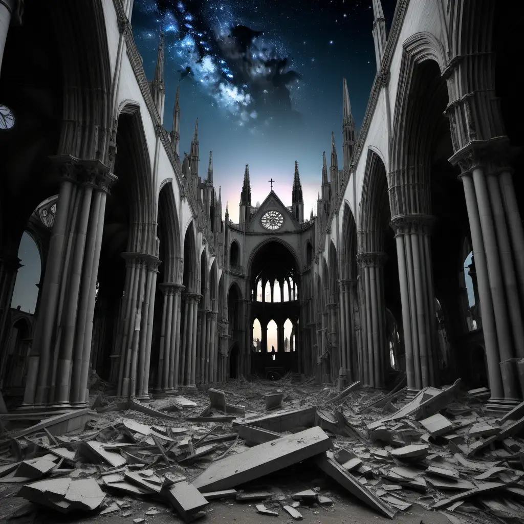 Gothic-Cathedral-Amidst-Ruins-Symbolic-Elegy-of-Ancient-Beauty