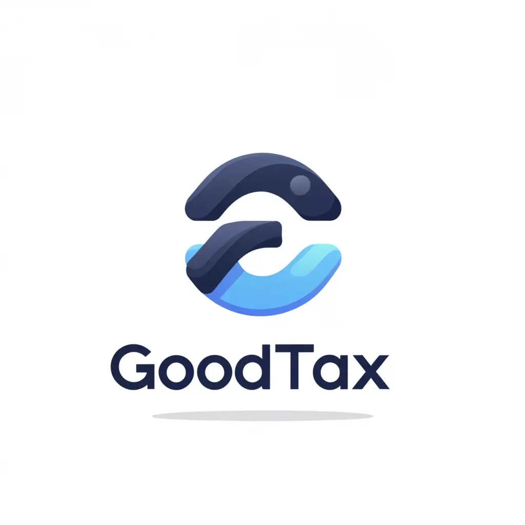 a logo design,with the text "Goodtax", main symbol:The business name is Goodtax - that's capital G and the rest lower case.
> Business name is one word.
> We don NOT want a slogan in the logo.
The preferred font is Inter orsimilar font.
make an icon 
example of how simple we want the logo (don't submit a copy of these).,Minimalistic,be used in Finance industry,clear background