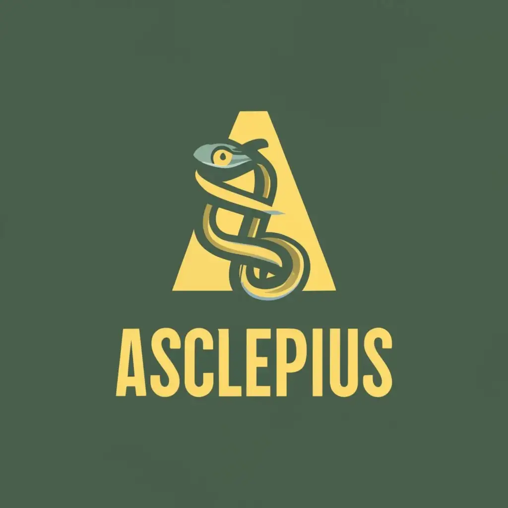 logo, ASCLEPIUS, toxic, dungeon, darkness, with the text "ASCLEPIUS", typography, be used in Legal industry