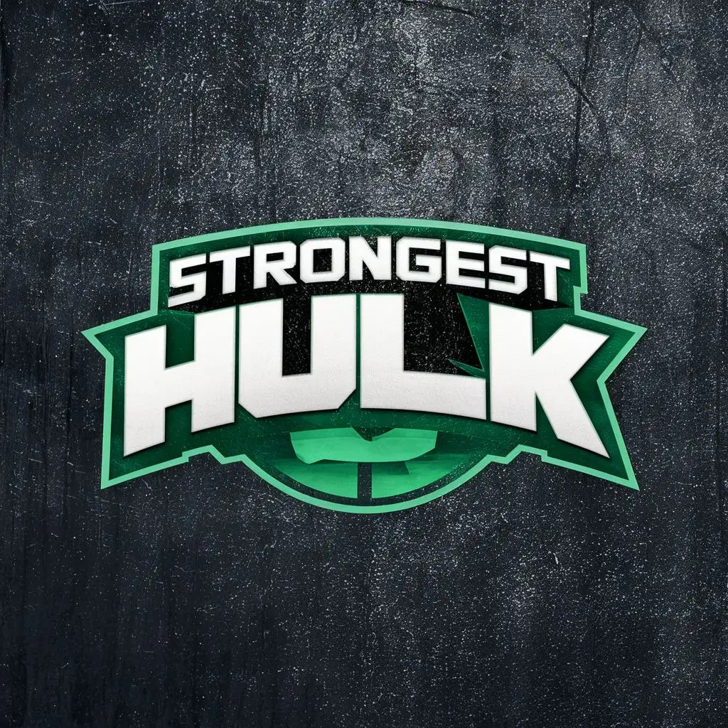 LOGO-Design-For-Strongest-Hulk-Bold-Typography-for-Sports-Fitness-Industry