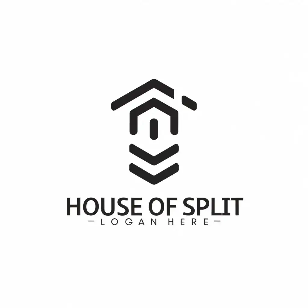 a logo design,with the text "House Of Split", main symbol:Home,Minimalistic,be used in Home Family industry,clear background