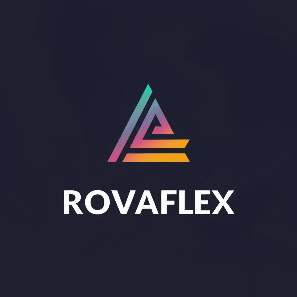 a logo design, with the text 'RovaFlex', main symbol:Triangle, Moderate, to be used in the Sports Fitness industry, clear background main color is #9D5793
