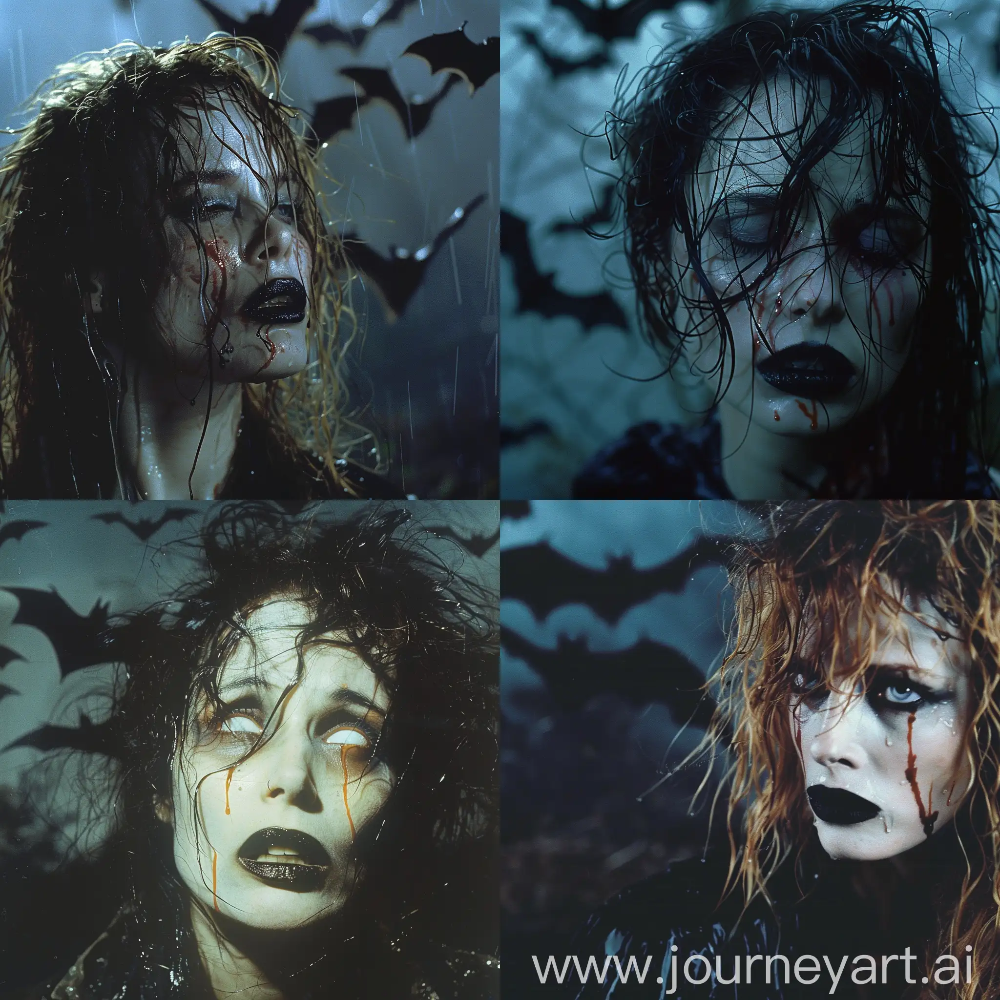 Gothic-Woman-with-Rotten-Visage-Weeping-Crimson-Tears-at-Midnight-Park