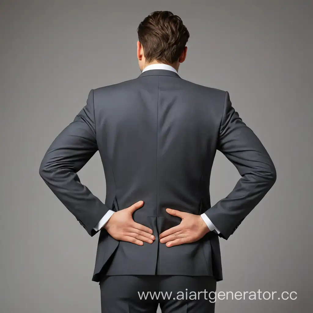 Businessman-Standing-with-Hands-Behind-Back