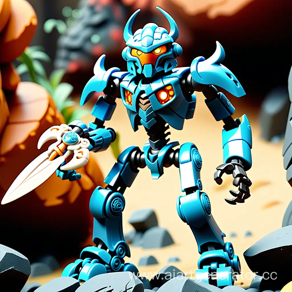 Bionicle Pridak in Mysterious Underwater Lair | AI Art Generator