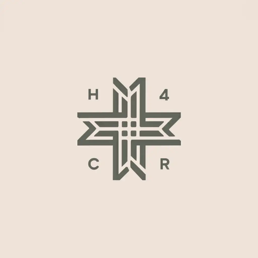 a logo design,with the text "The logo should be the letters "HC4R" and should look sophisticated and simple.", main symbol:Something health related or biblical,Moderate,clear background