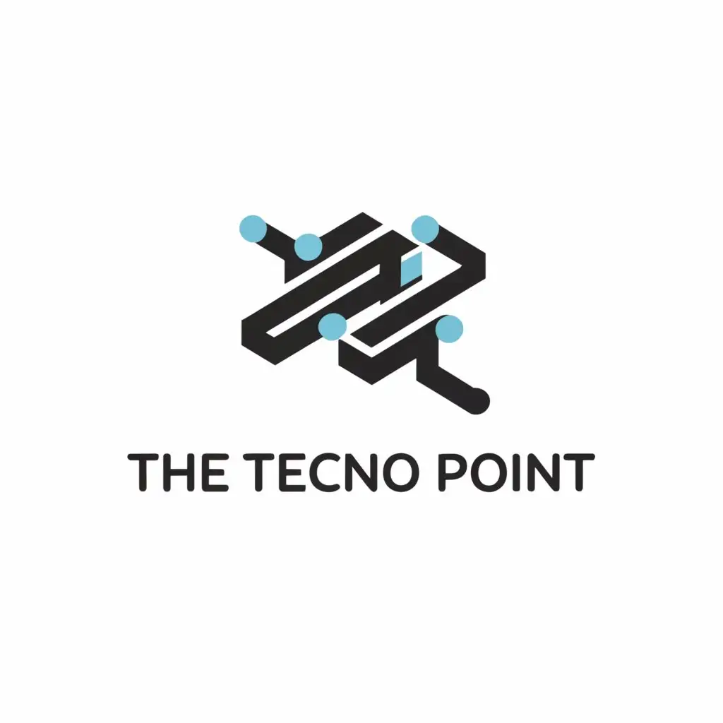 a logo design,with the text "The Techno Point", main symbol:Computer,Minimalistic,be used in Technology industry,clear background