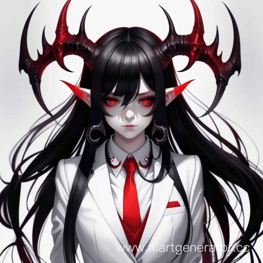 Mystical-Demoness-with-Long-Black-Hair-in-Red-and-White-Suit