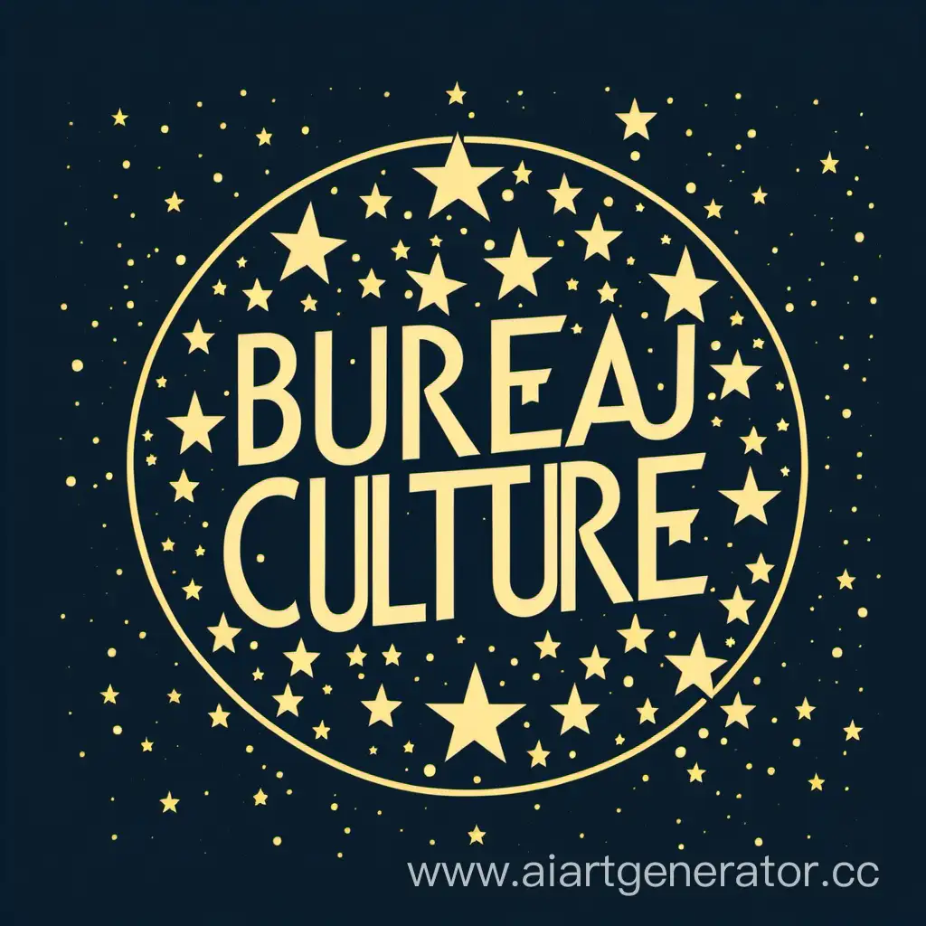 Логотип на тему "Бюро Культуры" , можно добавить тематику звёзд