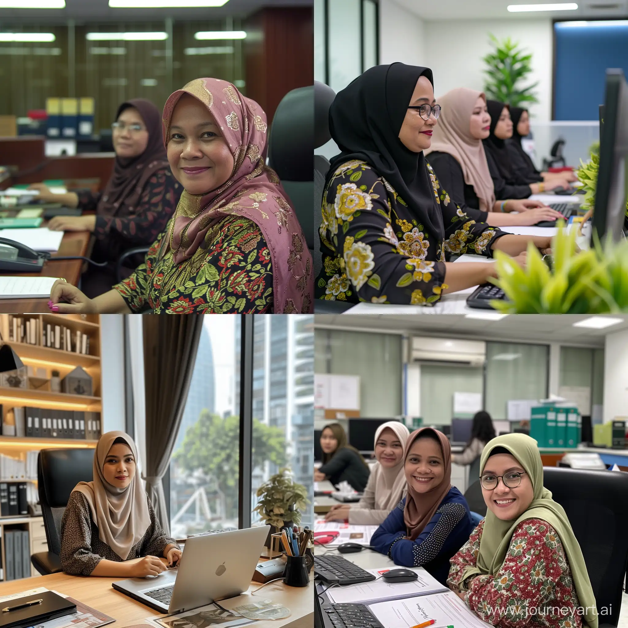 Malay-Women-Working-in-Office-Environment