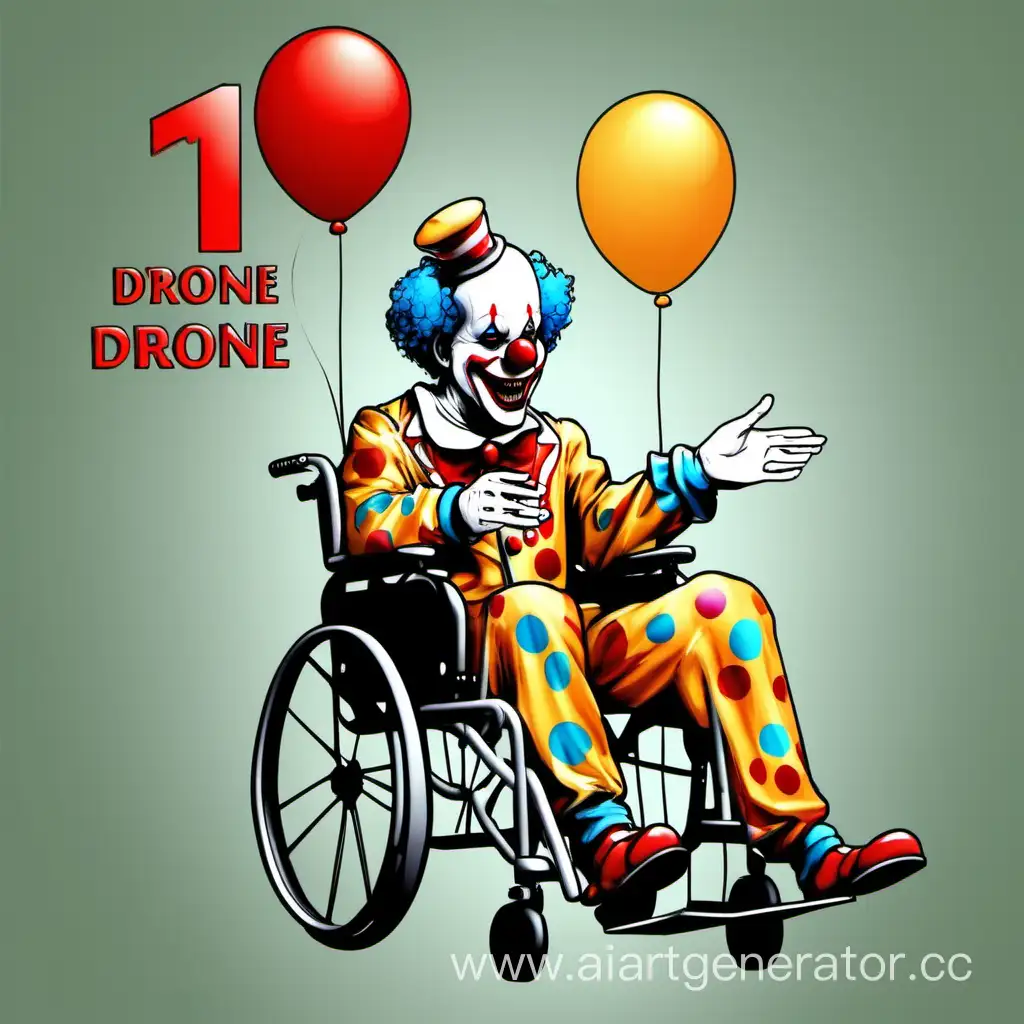 Joyful-Clown-in-Wheelchair-Celebrates-1st-Drone-Pilot-Achievement