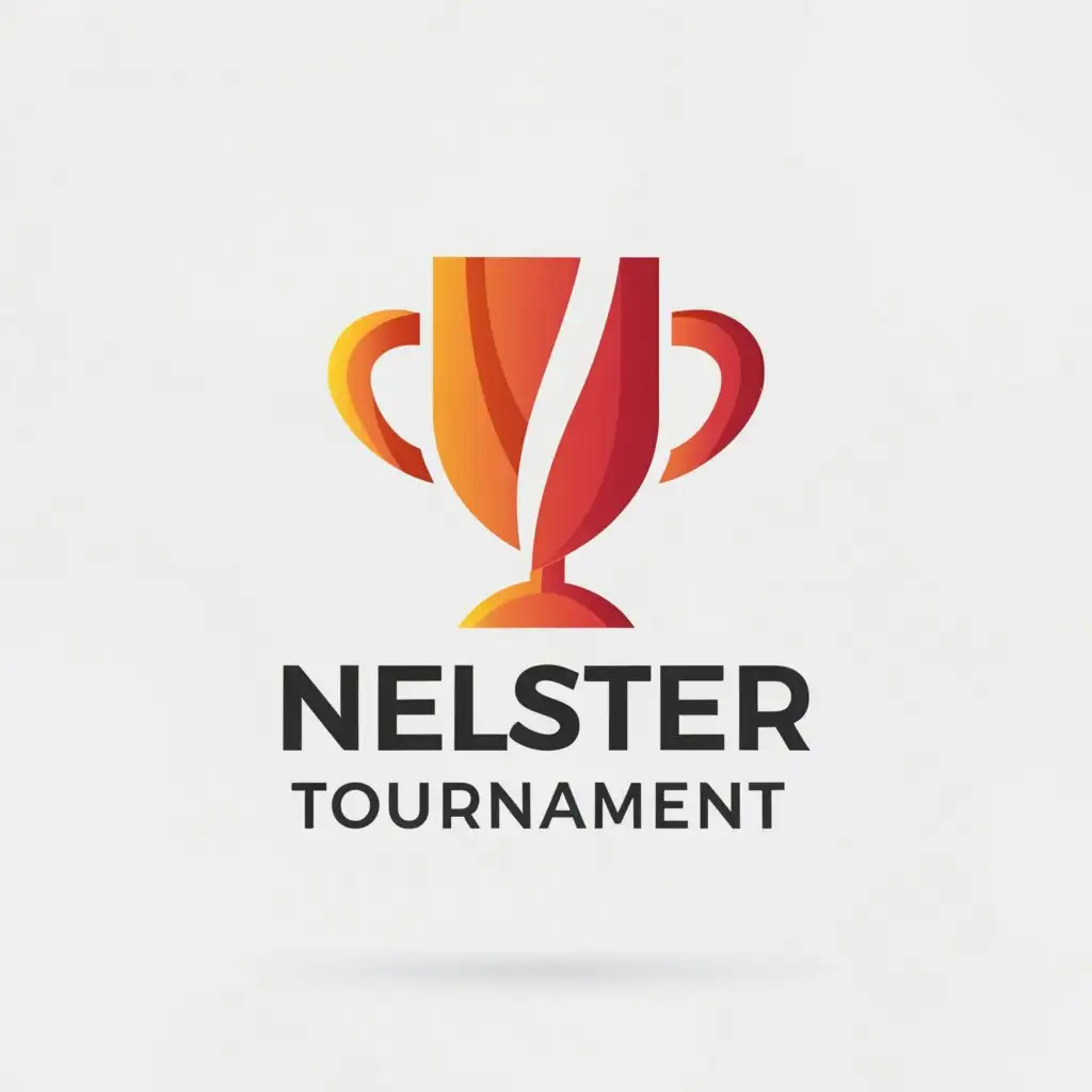 a logo design,with the text "Nelster Tournament", main symbol:trophy,Moderate,be used in Events industry,clear background