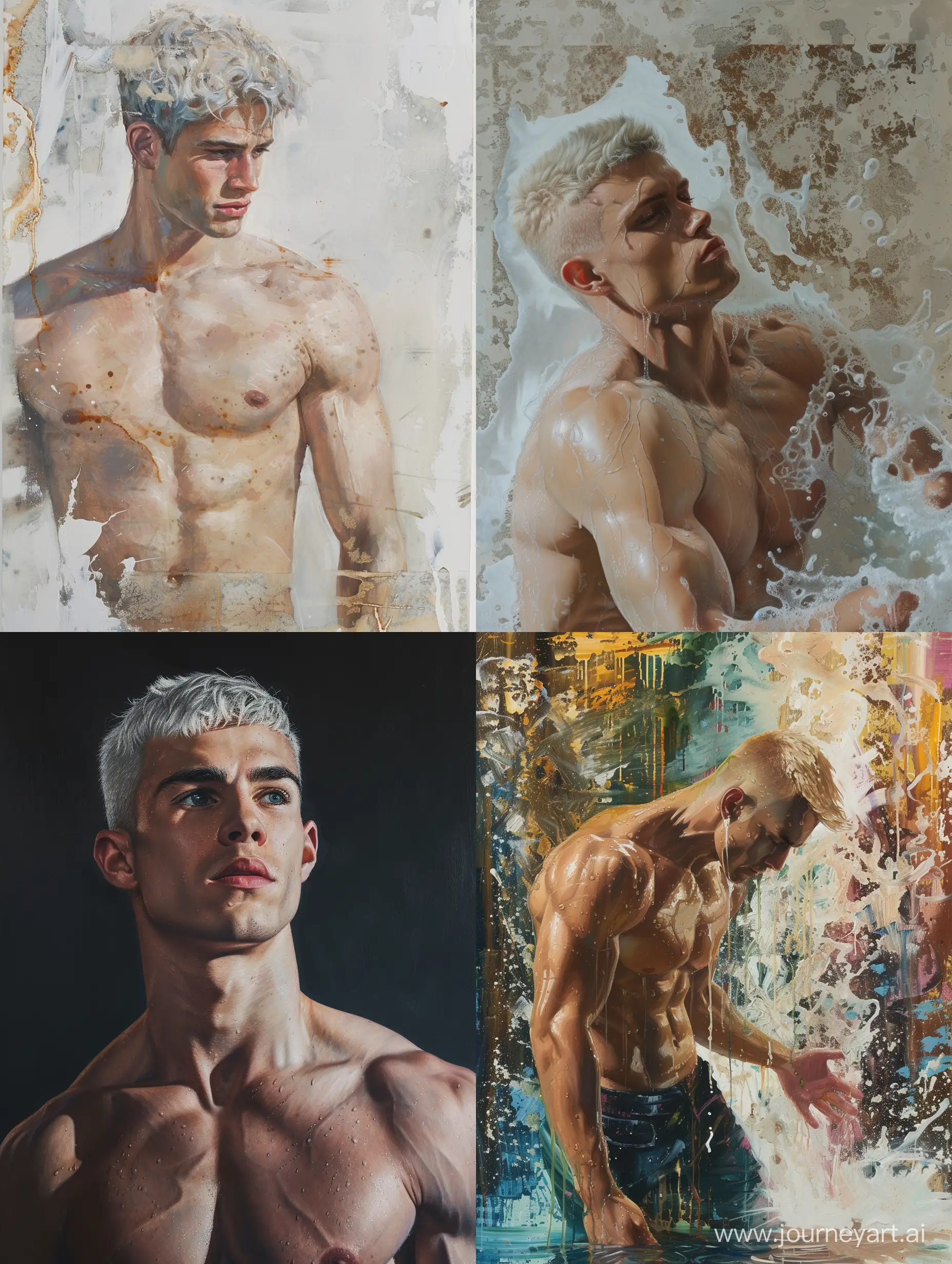 Supernatural-God-A-Detailed-Impressionistic-Portrait-with-Golden-Tanned-Skin-and-White-Hair