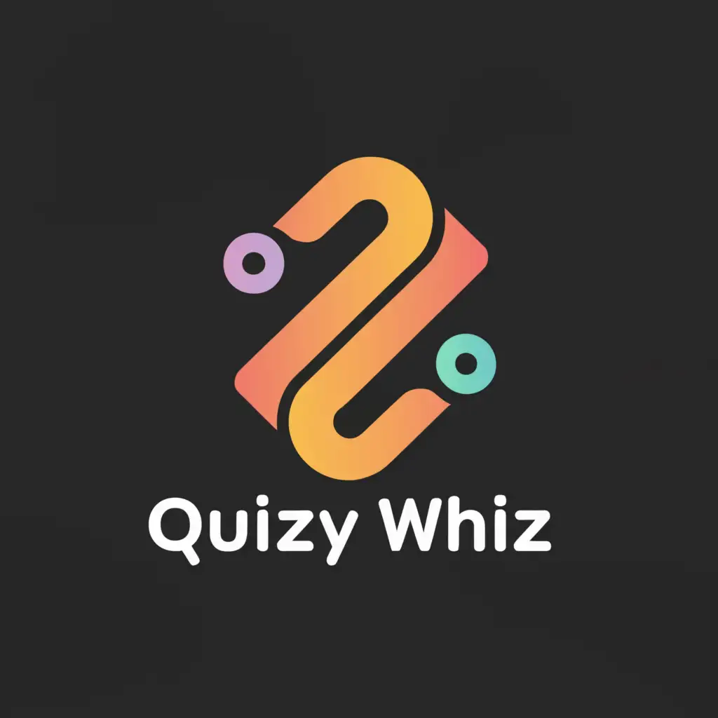 a logo design,with the text "Quizy Whiz", main symbol:QW,Minimalistic,be used in Education industry,clear background