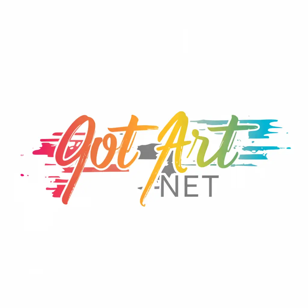 a logo design, with the text GotArt.Net, main symbol: text logo spelled correctly, main GotArt.Net, colorful, upper case and lower case text, Moderate, to be used in Travel industry, clear background