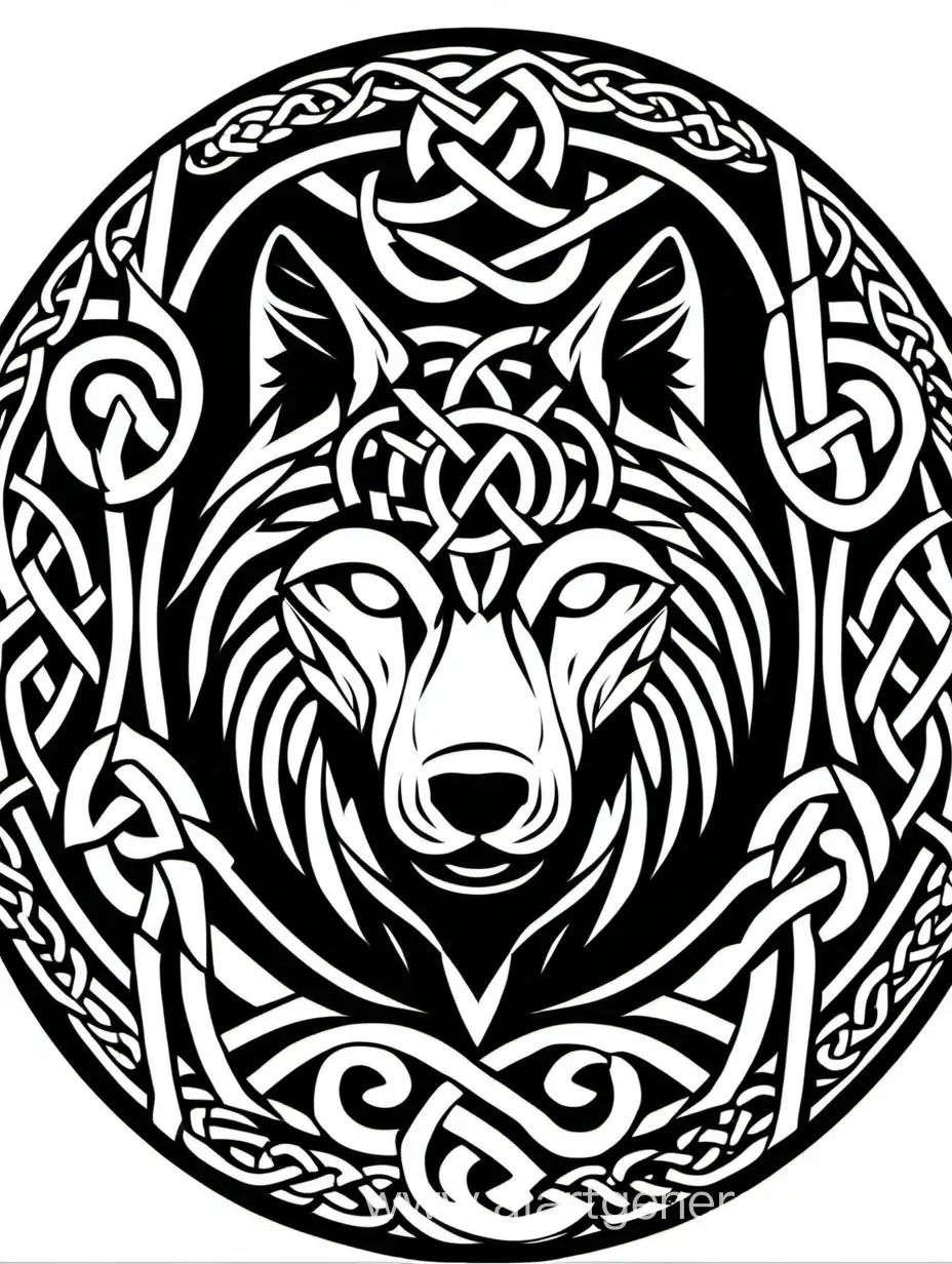 Intricate-Celtic-Wolf-Head-Round-Icon