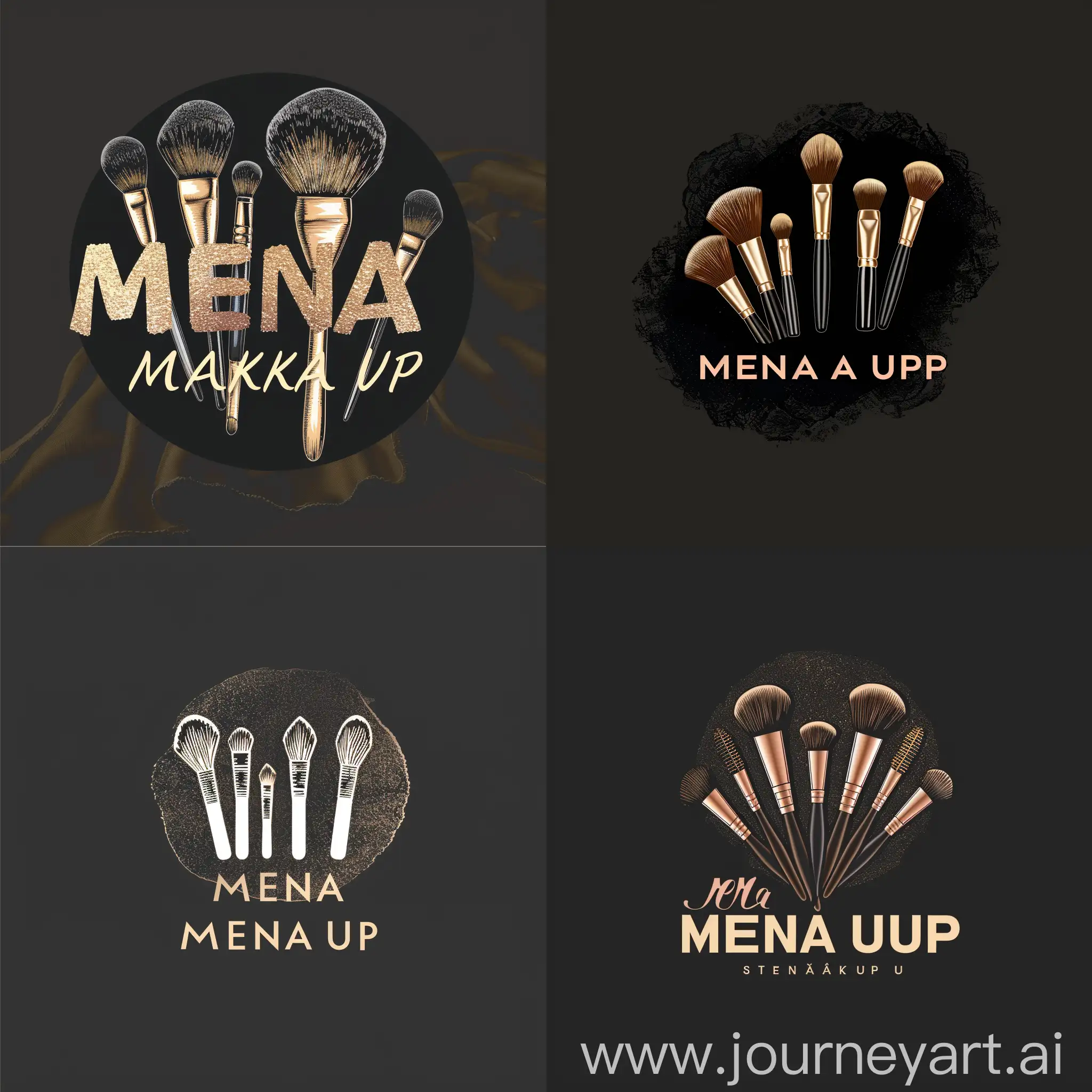 Luxurious-MENA-Makeup-Logo-with-Elegance-and-Brushes