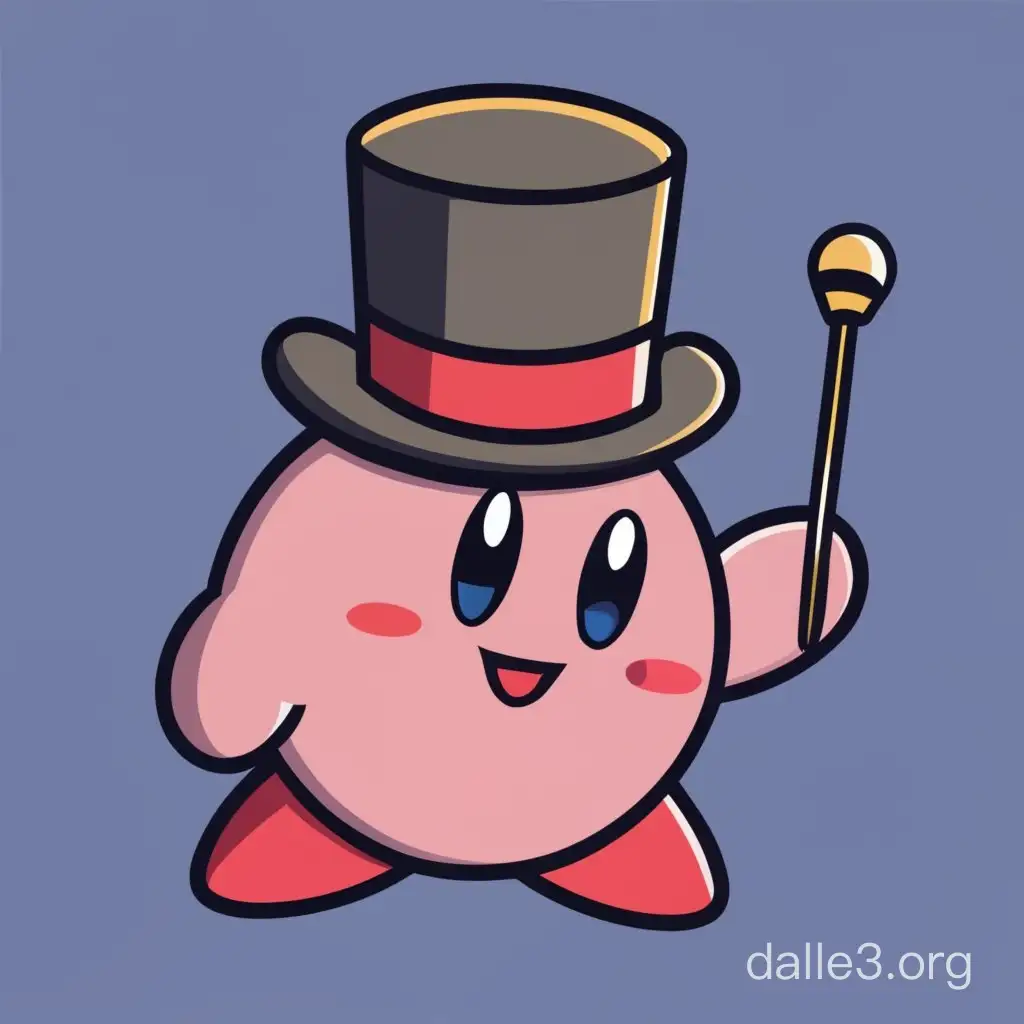 Kirby with a Top Hat