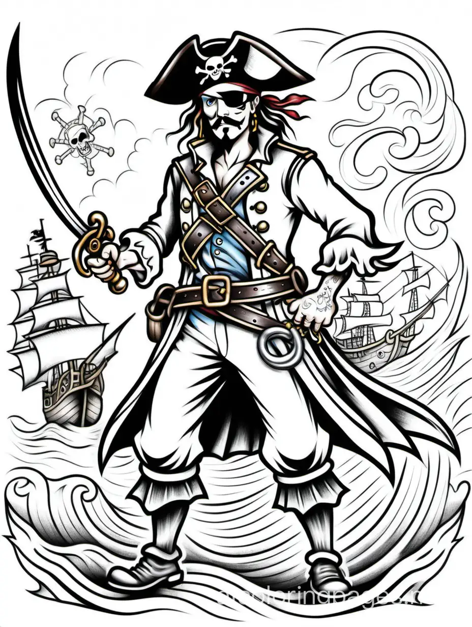 Pirate-Battle-Coloring-Page-Line-Art-for-Kids