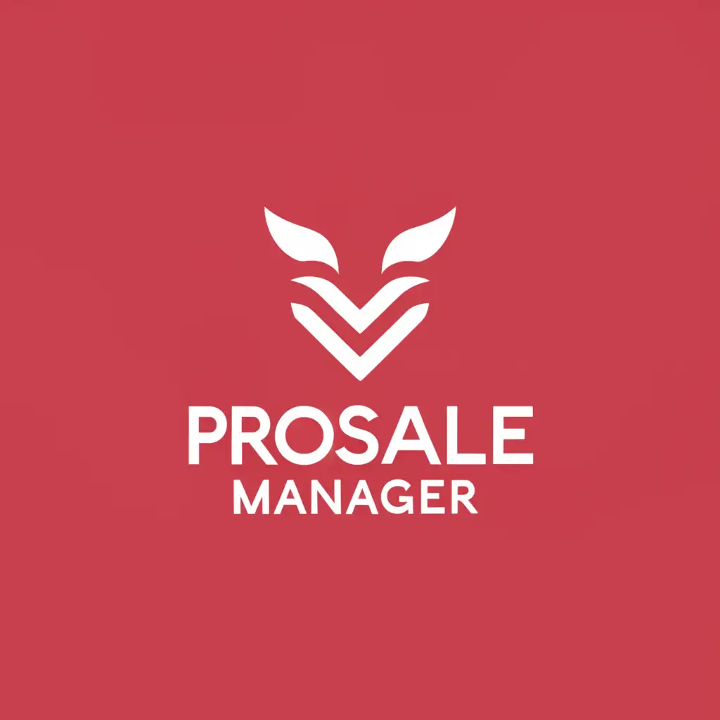 a logo design,with the text "ProSale Manager", main symbol:Dooker,Minimalistic,be used in Finance industry,clear background