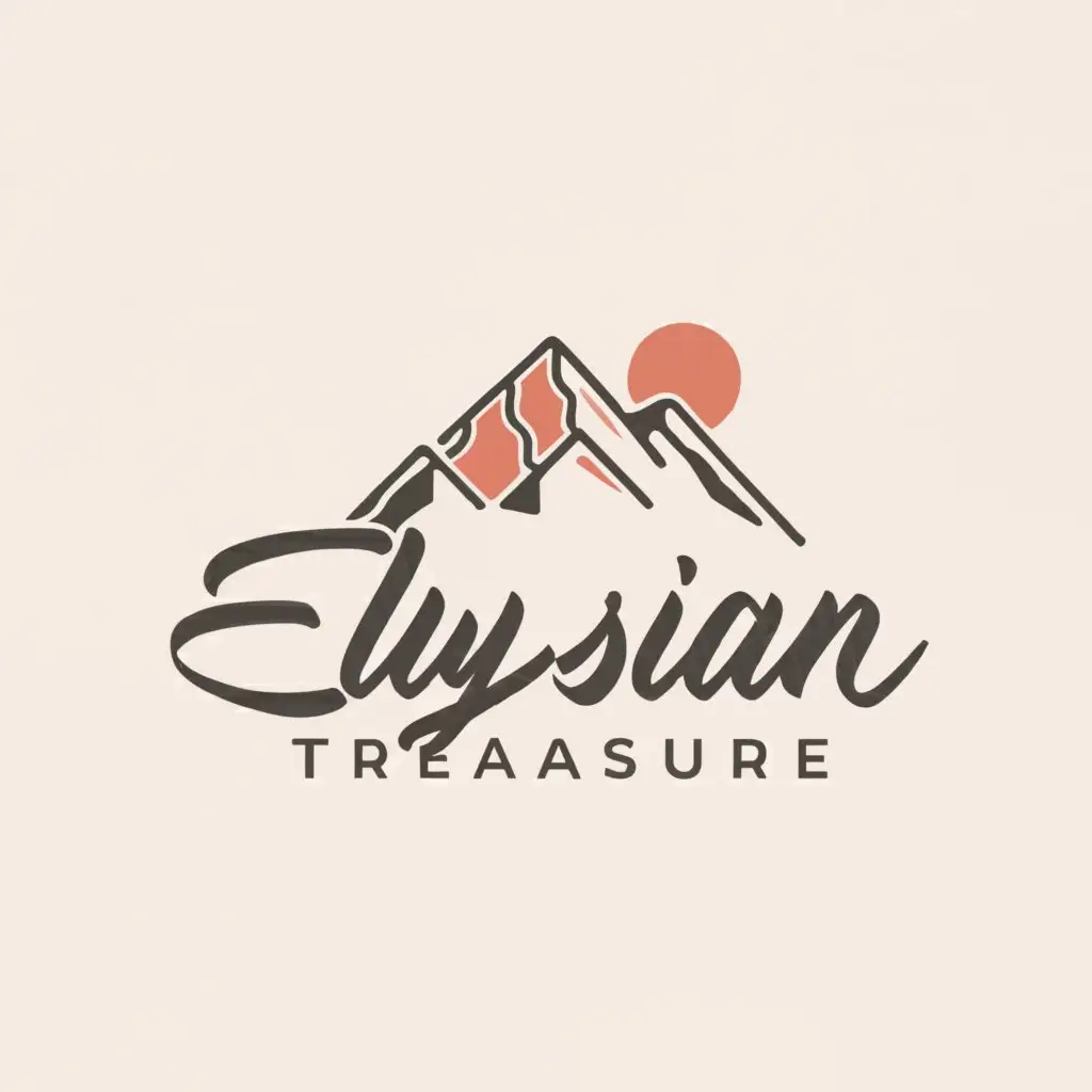 LOGO-Design-for-Elysian-Treasure-Elegant-Hills-Symbol-in-Retail-Industry-with-Clear-Background