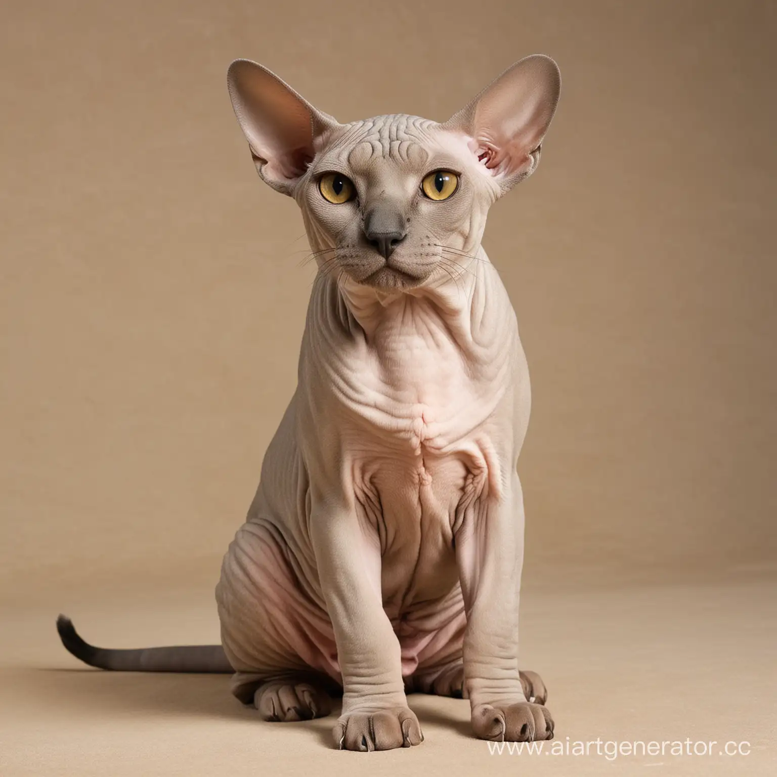 Elegant-Domestic-Sphinx-Statue-Adorned-in-a-Modern-Living-Room