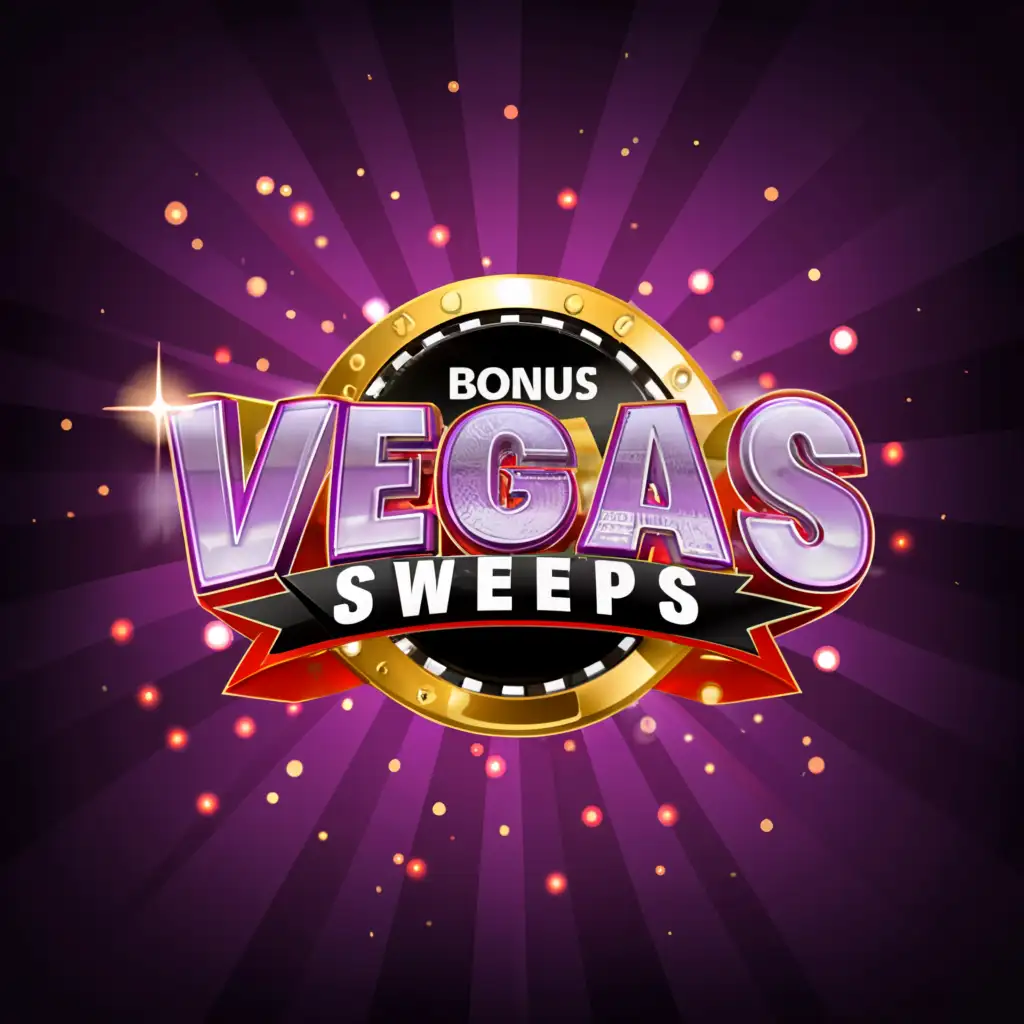 a logo design,with the text "20% Bonus 
Vegas Sweeps", main symbol:the poster is related to online gambling , make it casino centric,complex,clear background