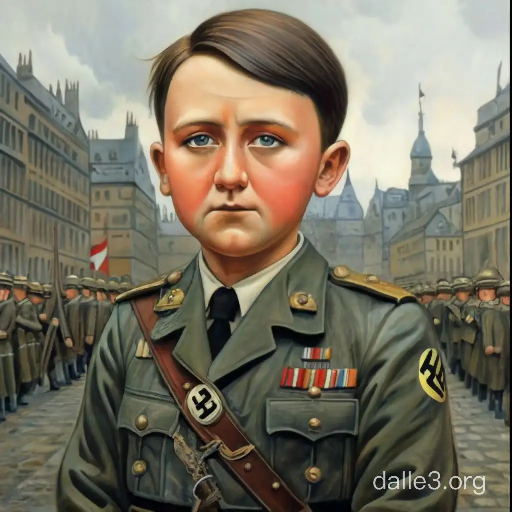 A children's book titled "The New Adventures of Young Adolf Hitler"
