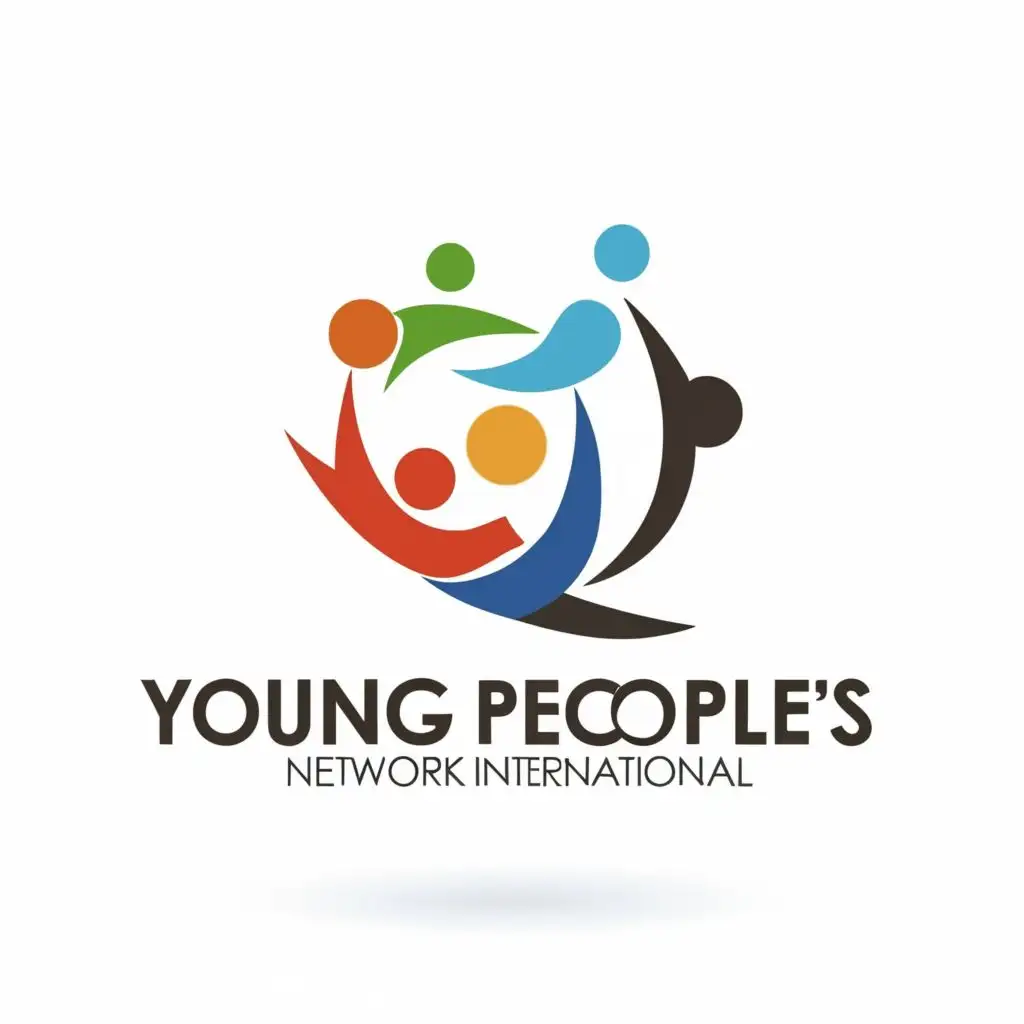logo, Youthful Character and Creative, with the text "Young People's Network International", typography, be used in Events industry
