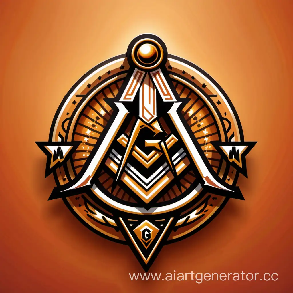 Masonic-Mess-Esports-Team-Logo-Design-with-Illuminated-Emblem