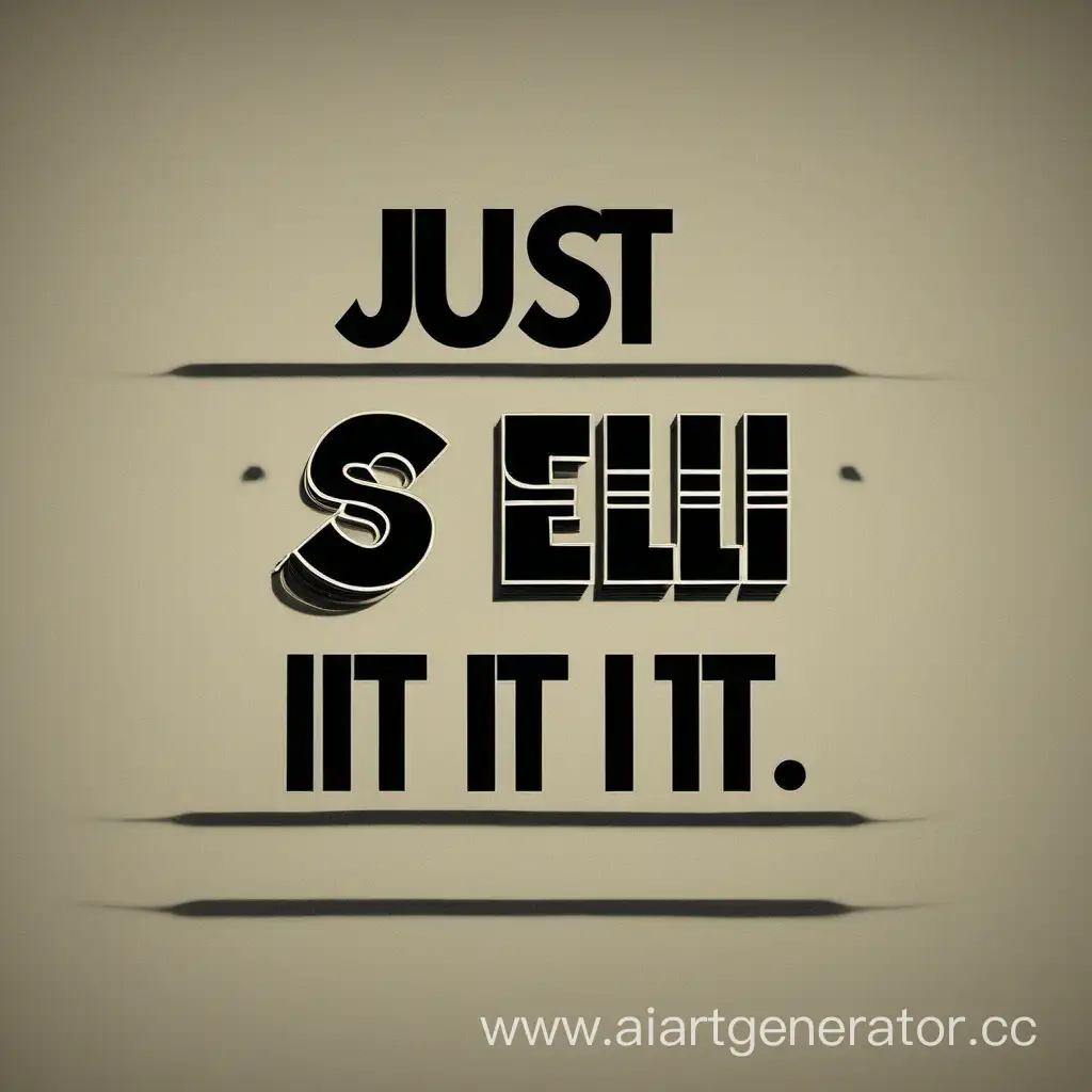 just sell it
