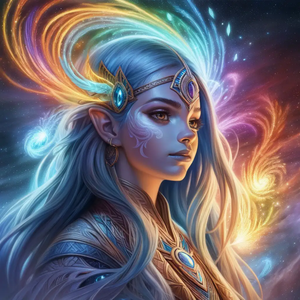 Elara Connecting with Spirit Colors for Insightful Revelations