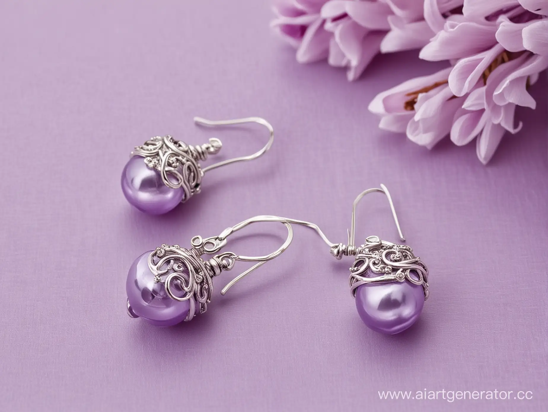 Shimmering-Tanzite-Earrings-on-a-Light-Lilac-Hued-Canvas