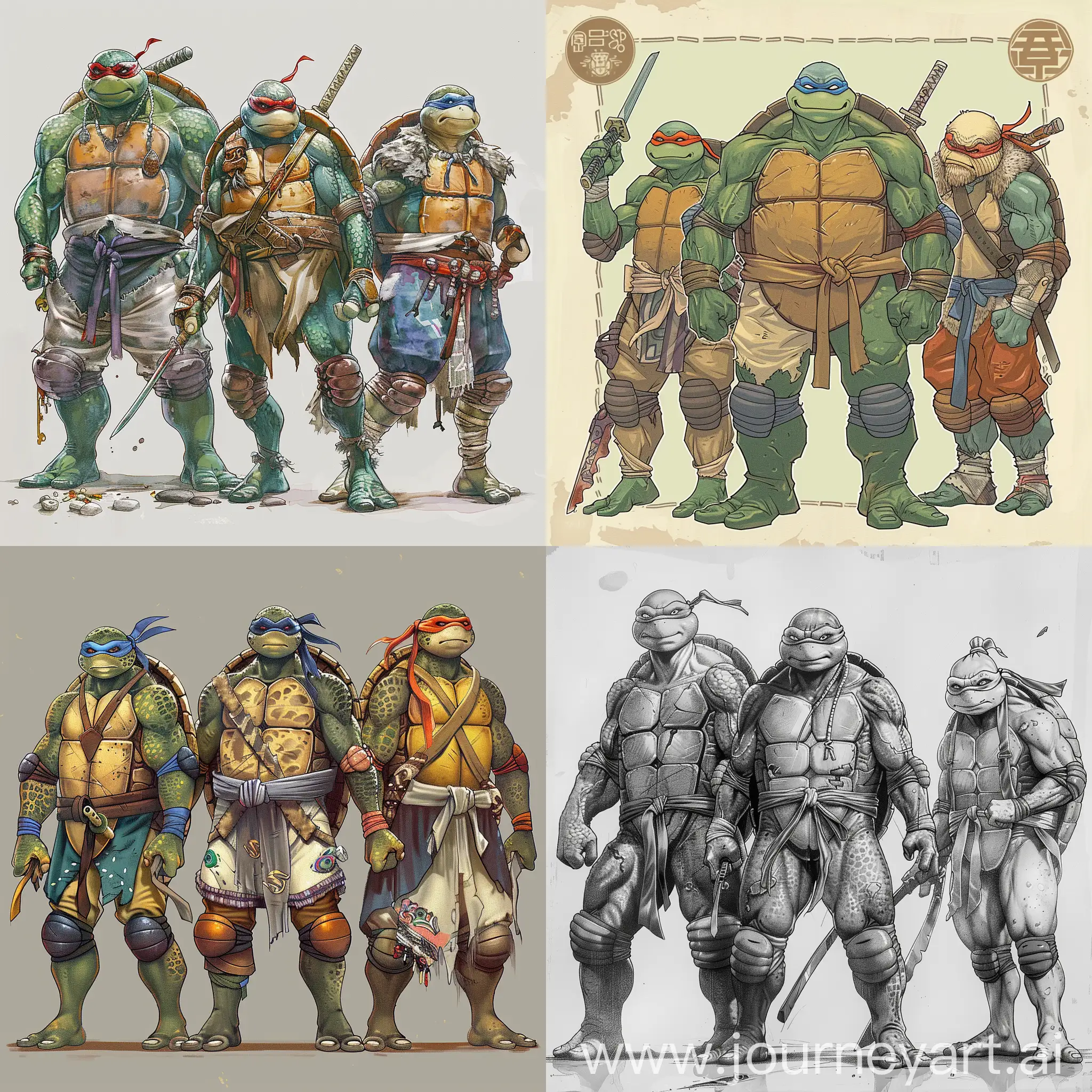 Diverse-Ninja-Turtles-Unite-in-Powerful-Action