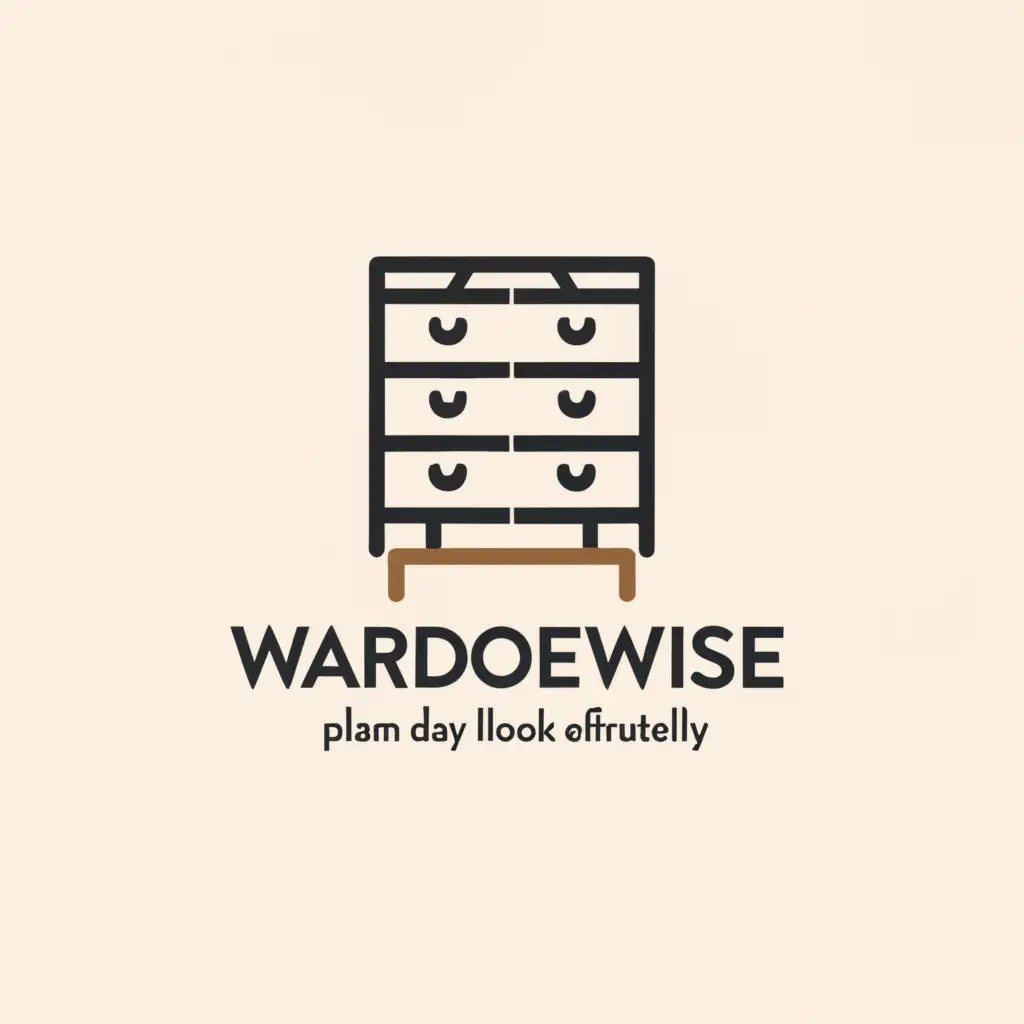 a logo design,with the text "WardrobeWise", main symbol:Plan your daily look effortlessly,Moderate,be used in Home Family industry,clear background