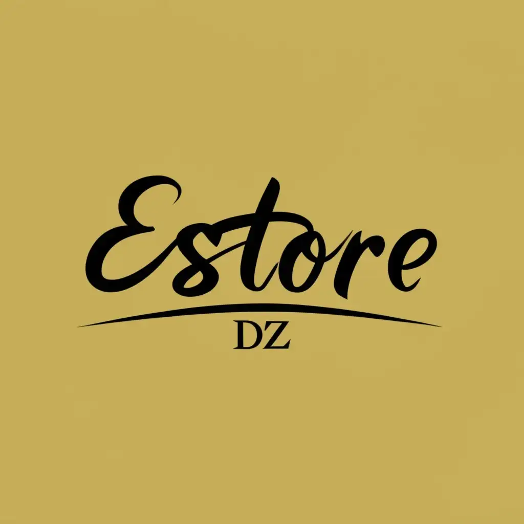 logo, falcon wings, with the text "EStore DZ", typography, be used in Technology industry