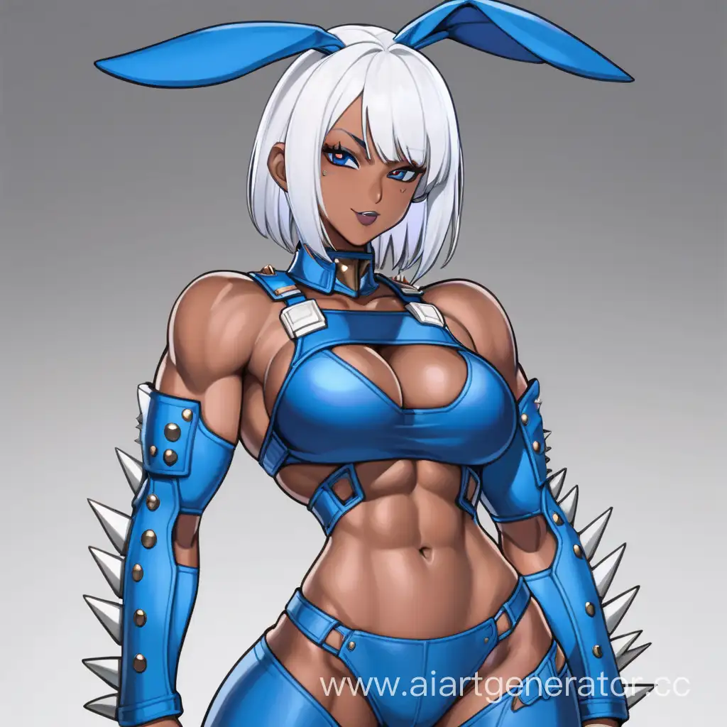 Fierce-BlueSuited-Warrior-Woman-with-Long-Rabbit-Ears-and-Muscular-Physique