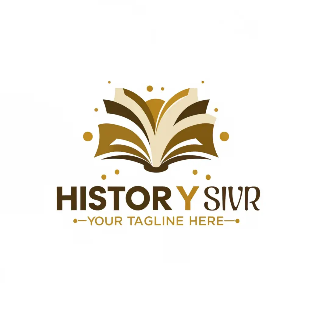 a logo design,with the text "History By Shiv Sir", main symbol:BOOK,Moderate,clear background