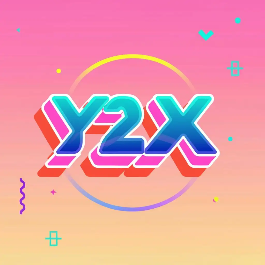 a logo design,with the text "Y2K", main symbol:colourful, vintage,Moderate,clear background