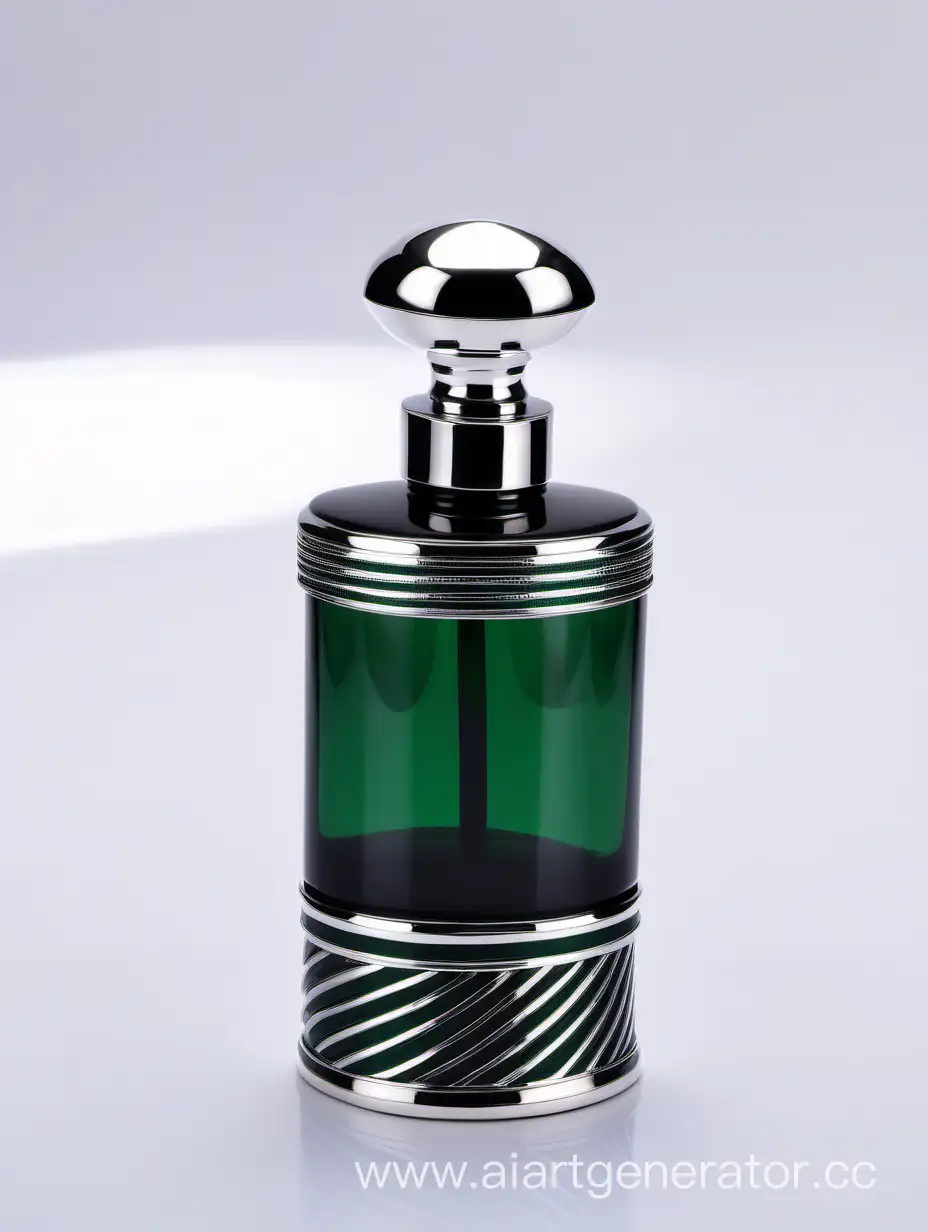 Luxurious-Zamac-Perfume-Bottle-with-Royal-Dark-Green-Accents