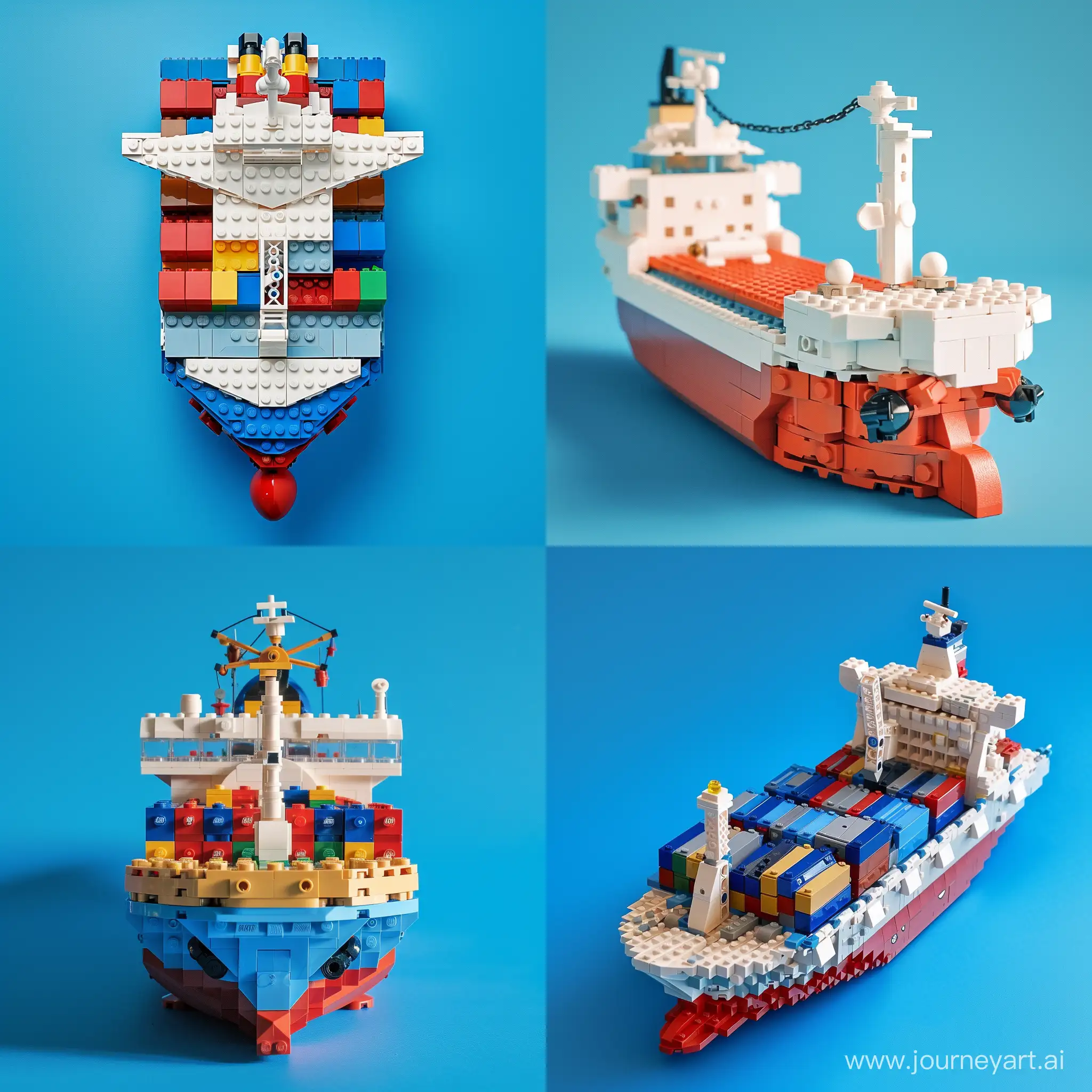 Colorful-Lego-Cargo-Ship-Sailing-on-a-Vibrant-Blue-Ocean