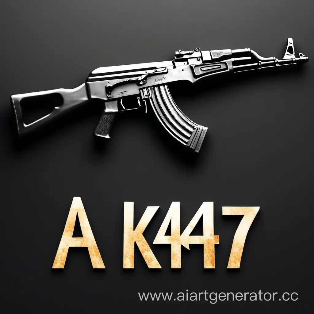 Чëрный фон с надписью AK_47