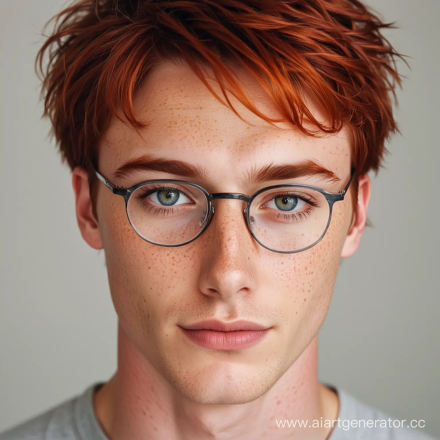 Freckled-Redhead-Guy-with-Glasses-Soft-and-Feminine-Features