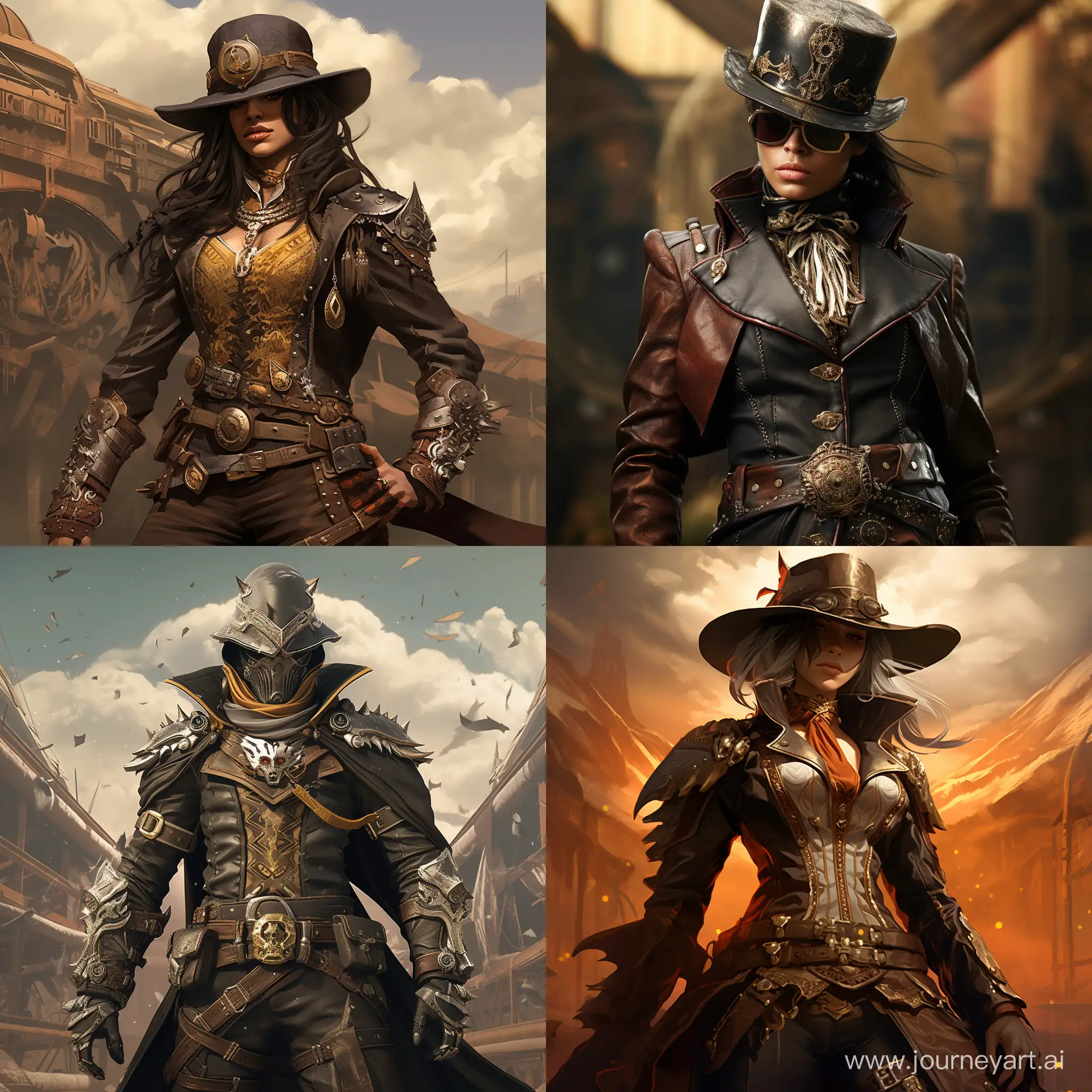 Steampunk-Wild-West-Cowboy-with-Low-Honor
