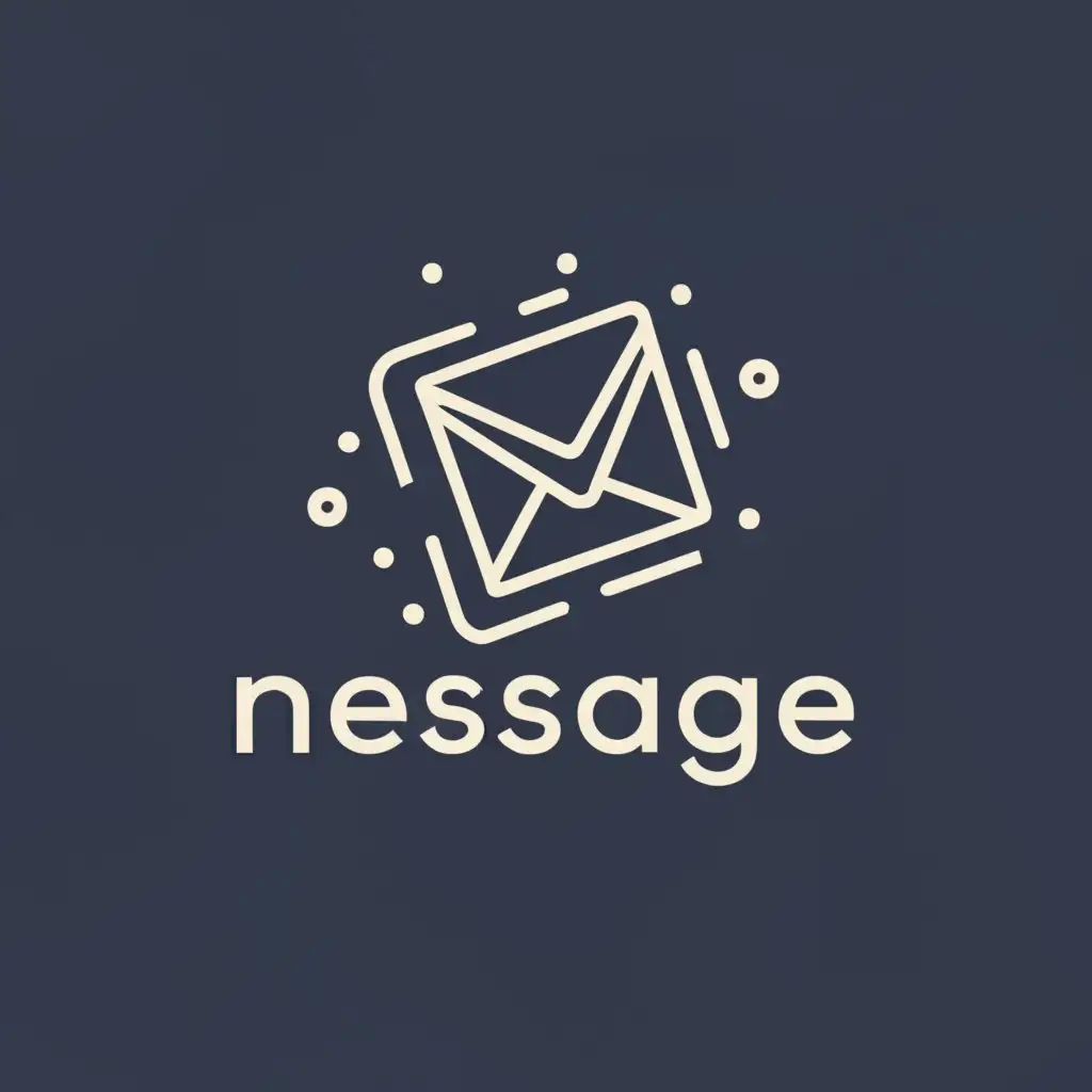 a logo design,with the text "message", main symbol:only messages,Moderate,be used in Internet industry,clear background