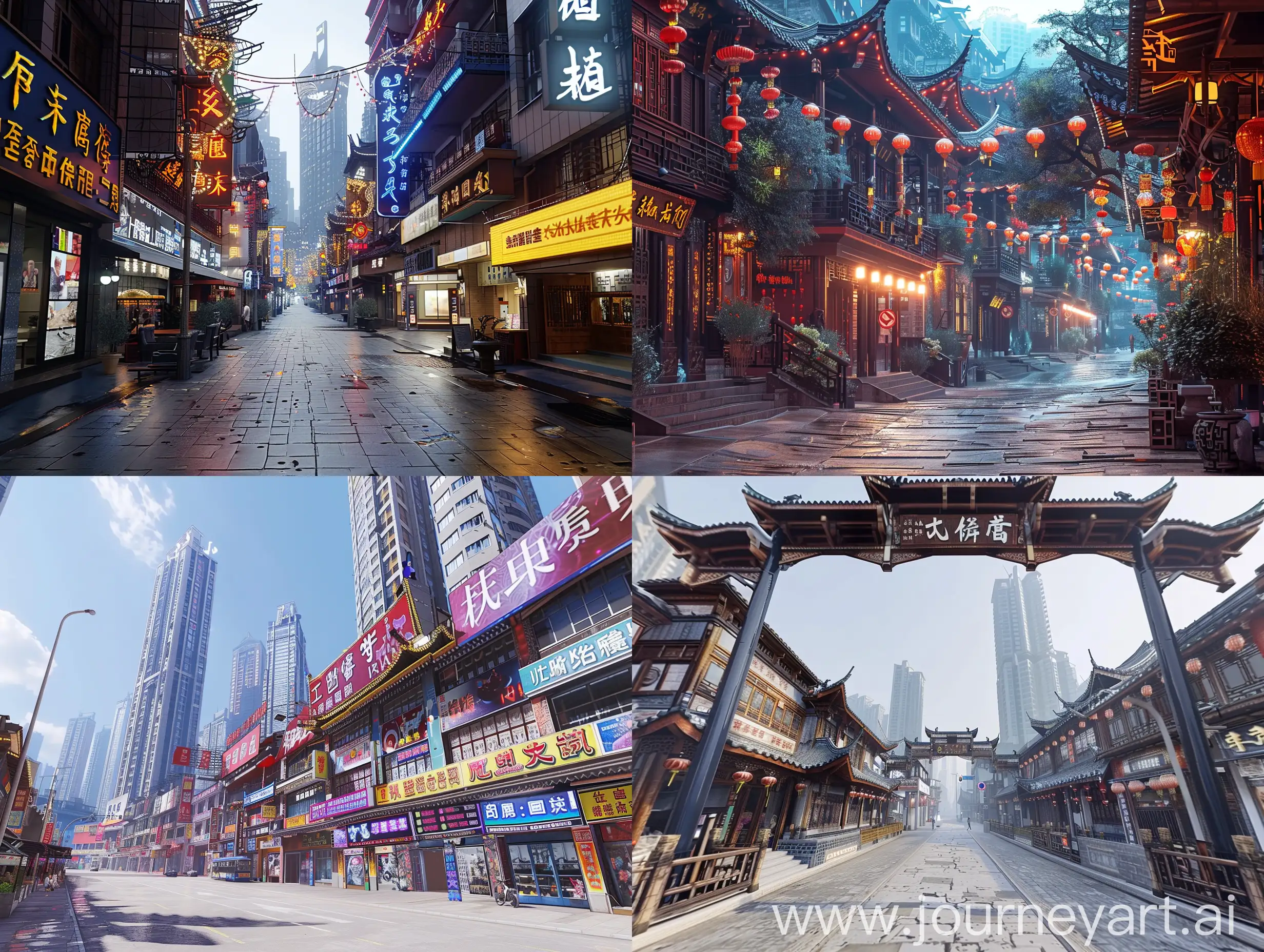 UltraClear-Chongqing-Street-View-in-Stunning-Game-CG-Style