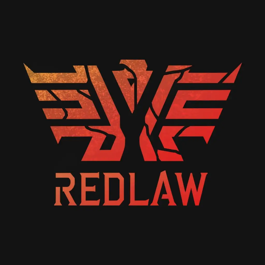 a logo design,with the text "RedLaw", main symbol:scales, wild west color red logo,Moderate,clear background