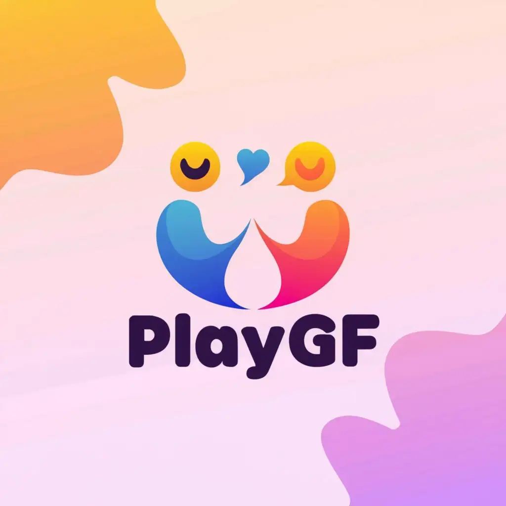 LOGO-Design-For-PlayGF-Empowering-Girls-Chat-Rooms-with-a-Clean-and-Moderate-Aesthetic