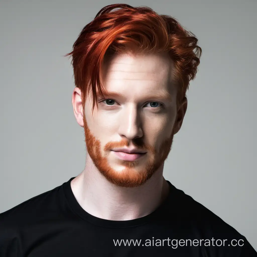 Stylish-RedHaired-Man-in-Black-Shirt